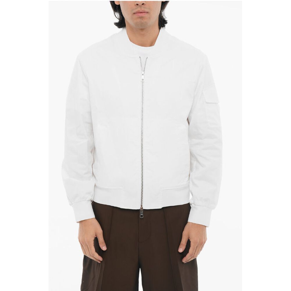 Neil Barrett Lightweight Skinny Fit Bomber Jacket with Zip Closure