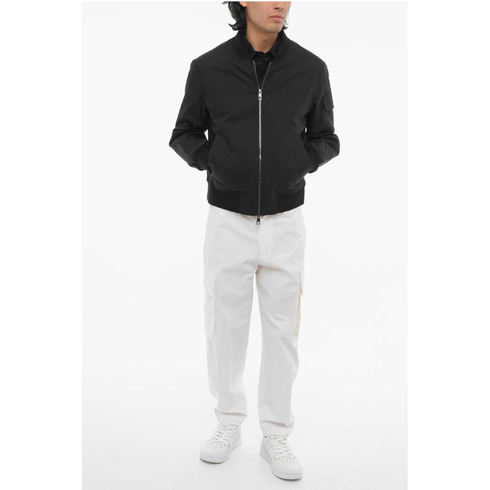 Neil Barrett Lightweight Skinny Fit Bomber Jacket with Zip Closure