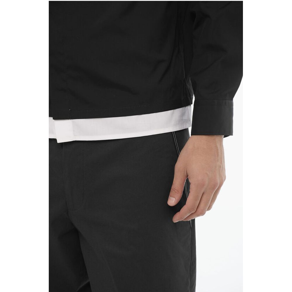 Neil Barrett Loose Fit Casual Shirt with Contrast Details