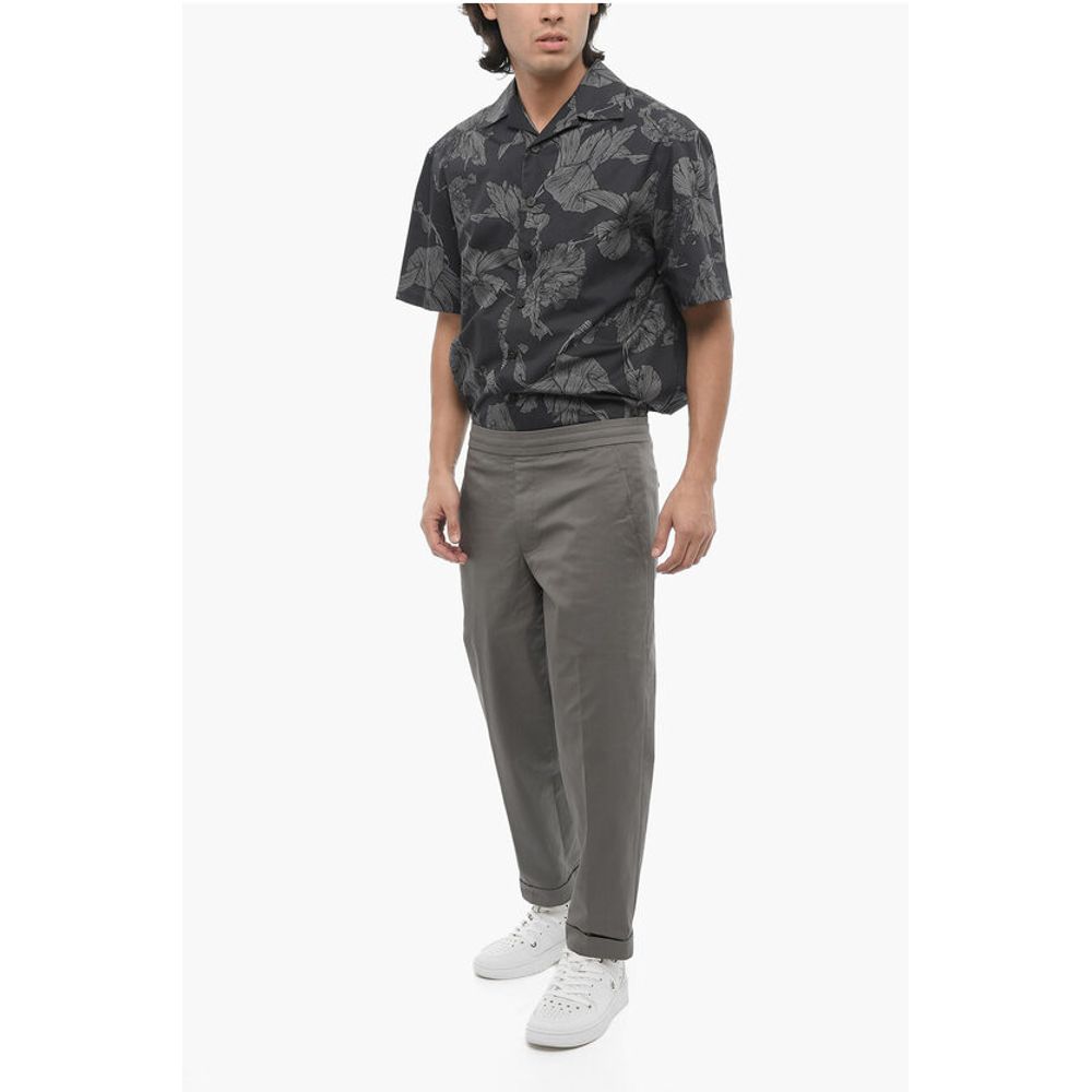 Neil Barrett Low-Waist Slim Fit Pants with Drawstring Waist