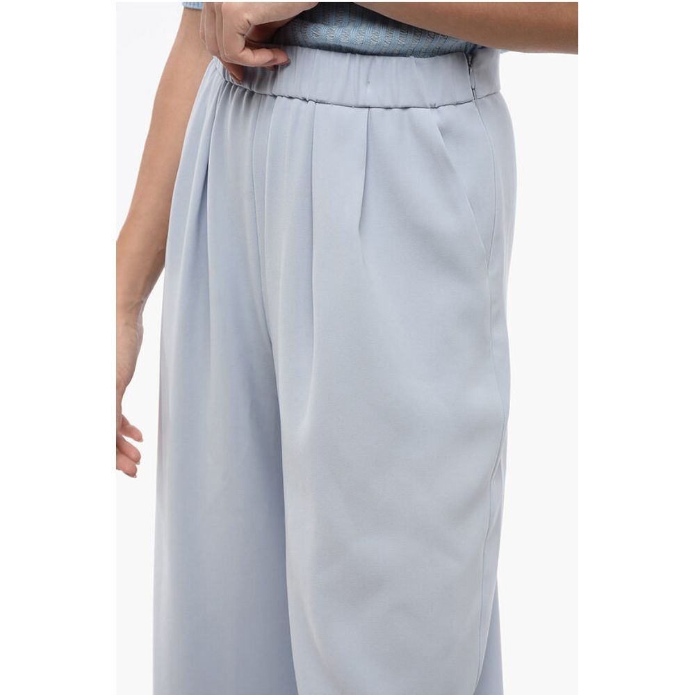 Armani EMPORIO Relaxed-Fit Pants with Dreapped Detailing