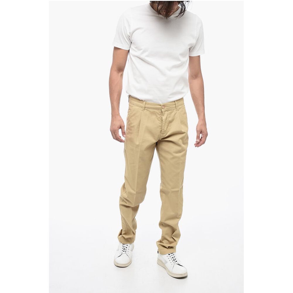 Maison Clochard Cotton Chino Pants with Logo