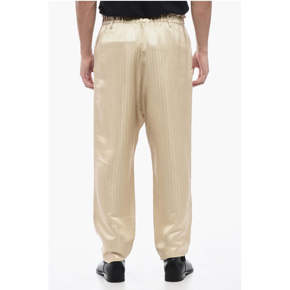 Saint Laurent Stripped Tailoring Pants with Drawstring