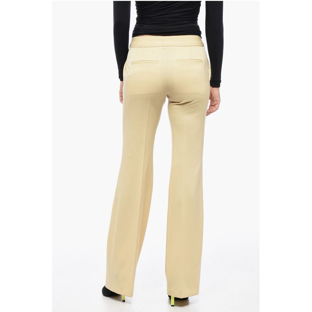 Jil Sander Grain de Poudre Wool Pants with Front Pleats