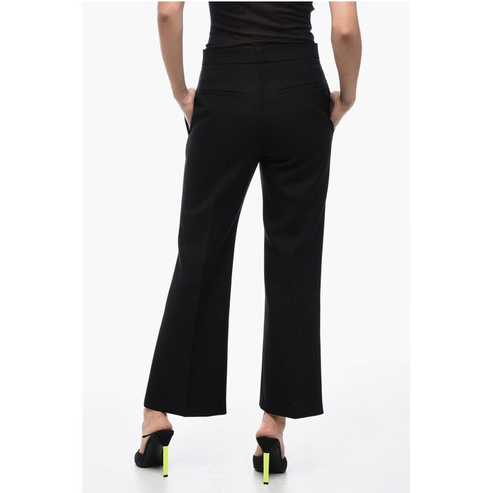 Jil Sander Serge Wool Cropped PantsPantaloni Crop in Lana Serge