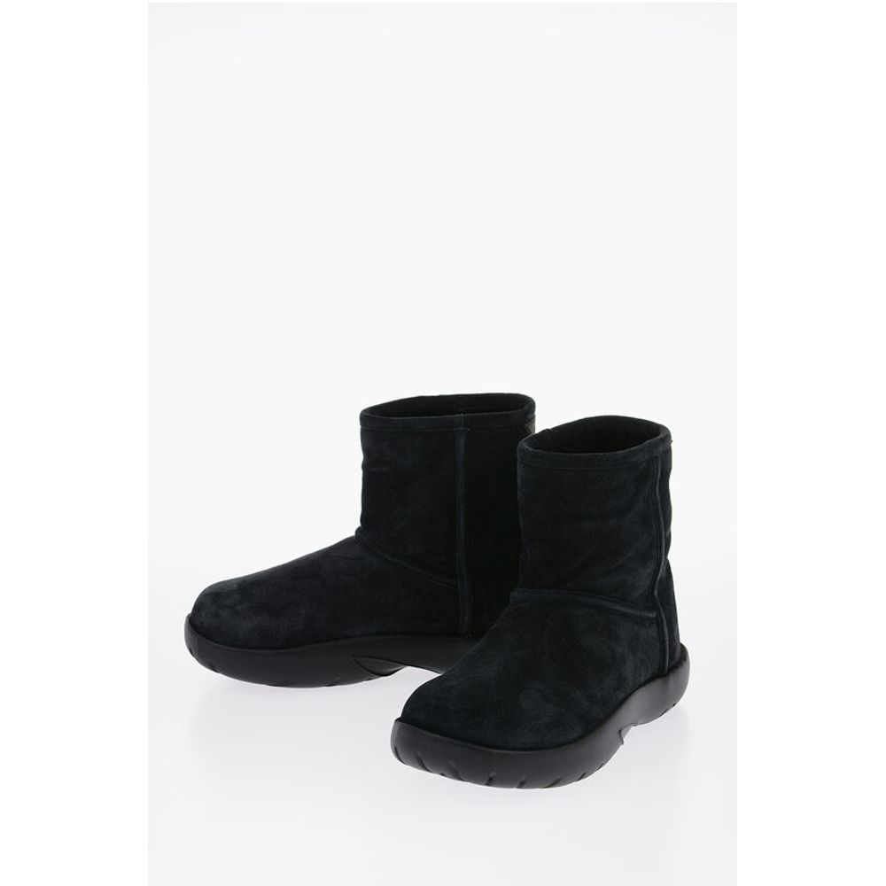Bottega Veneta Shearling SNAP Ankle Boots with Logo Application