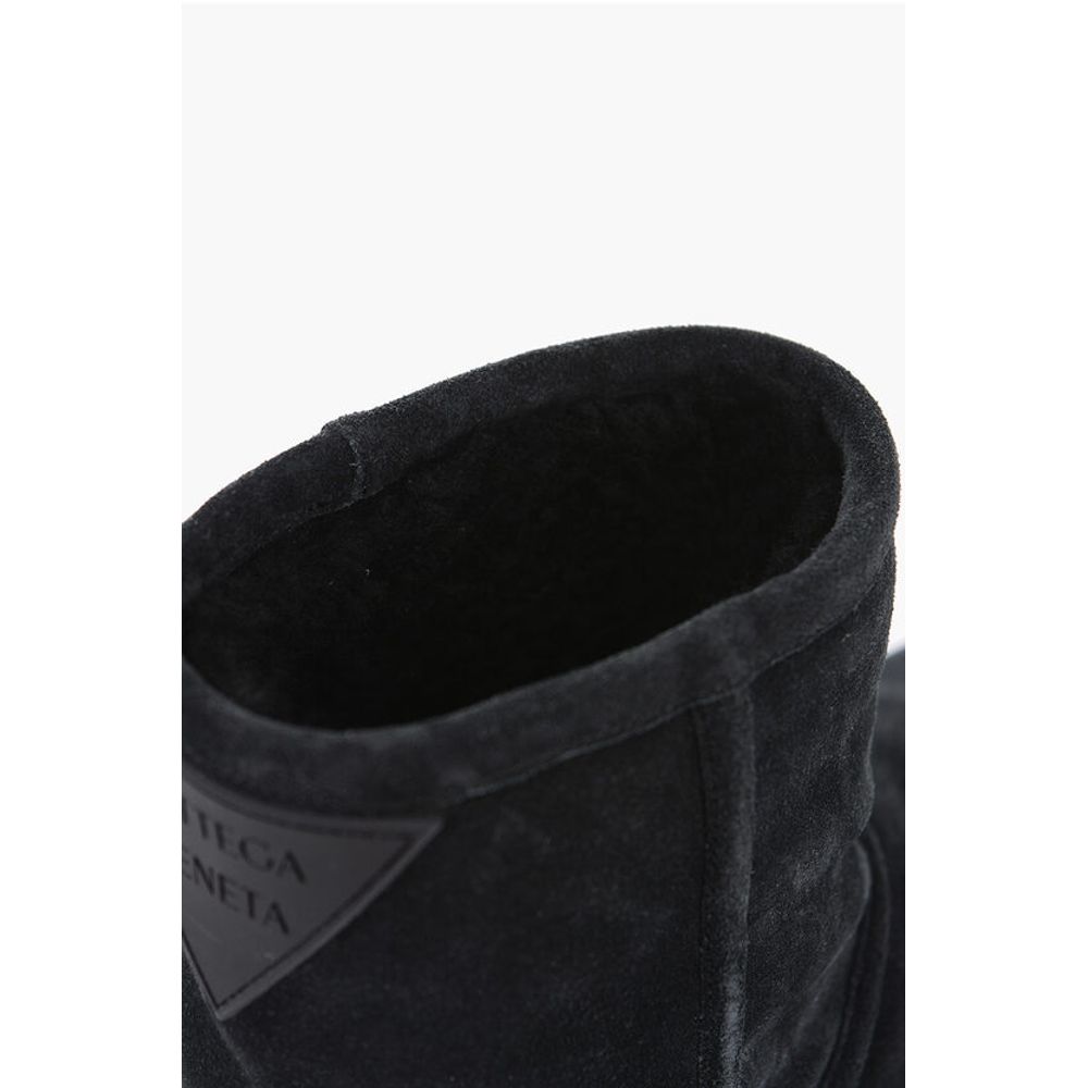 Bottega Veneta Shearling SNAP Ankle Boots with Logo Application
