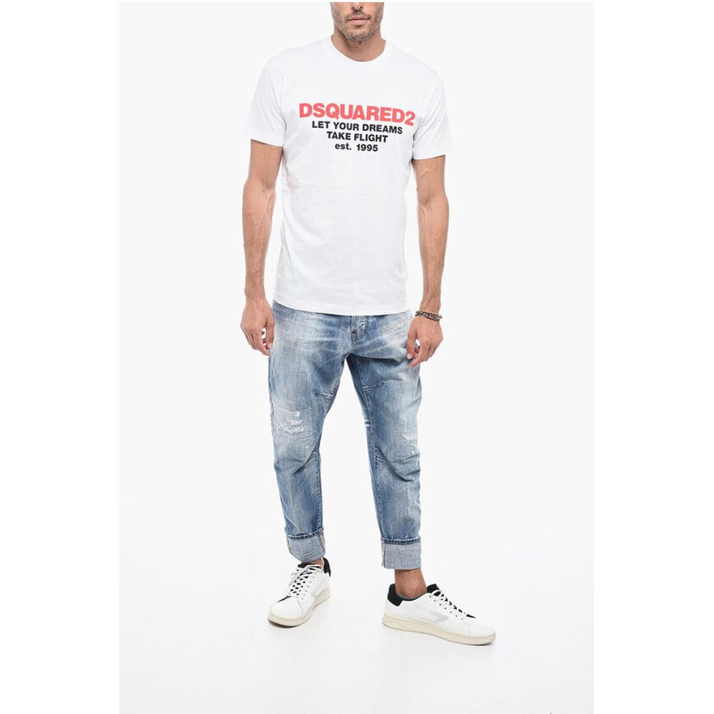 Dsquared² Crewneck T-shirt with Logo Print