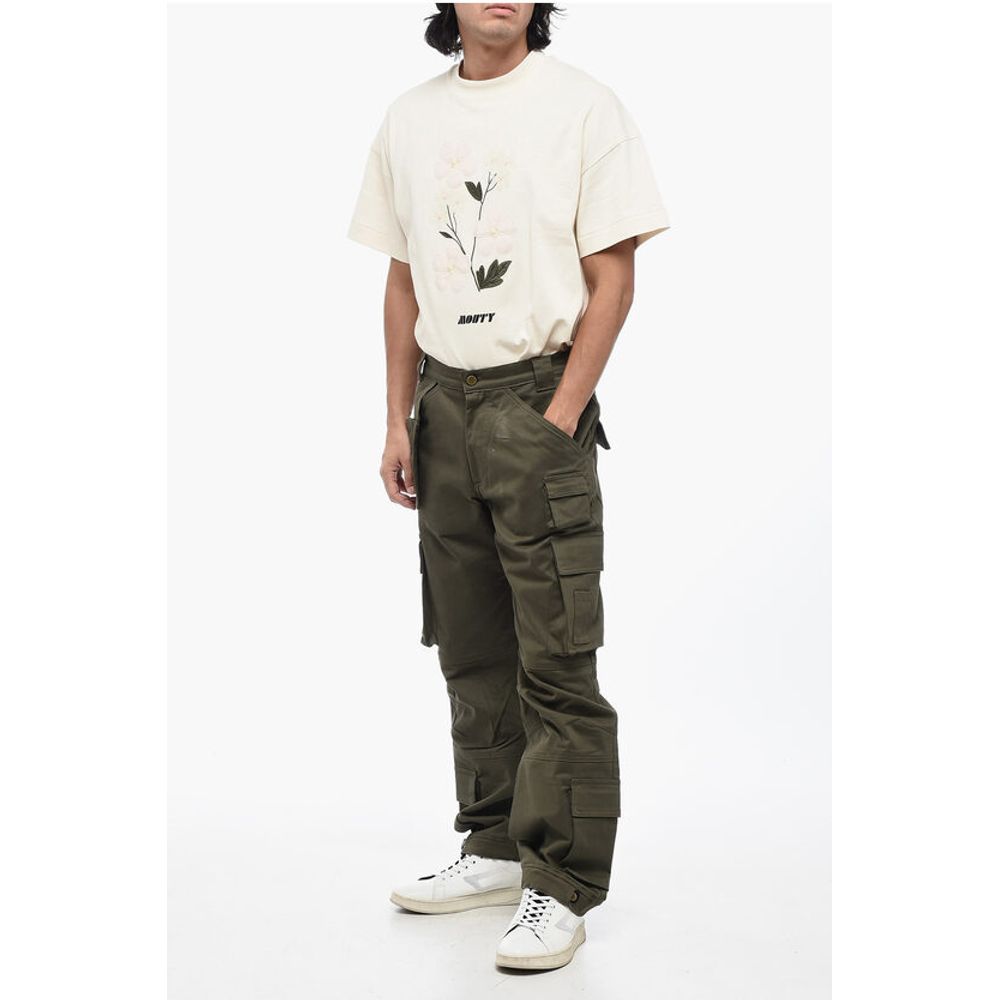 Cultura Cotton Cargo Pants with Golden Button