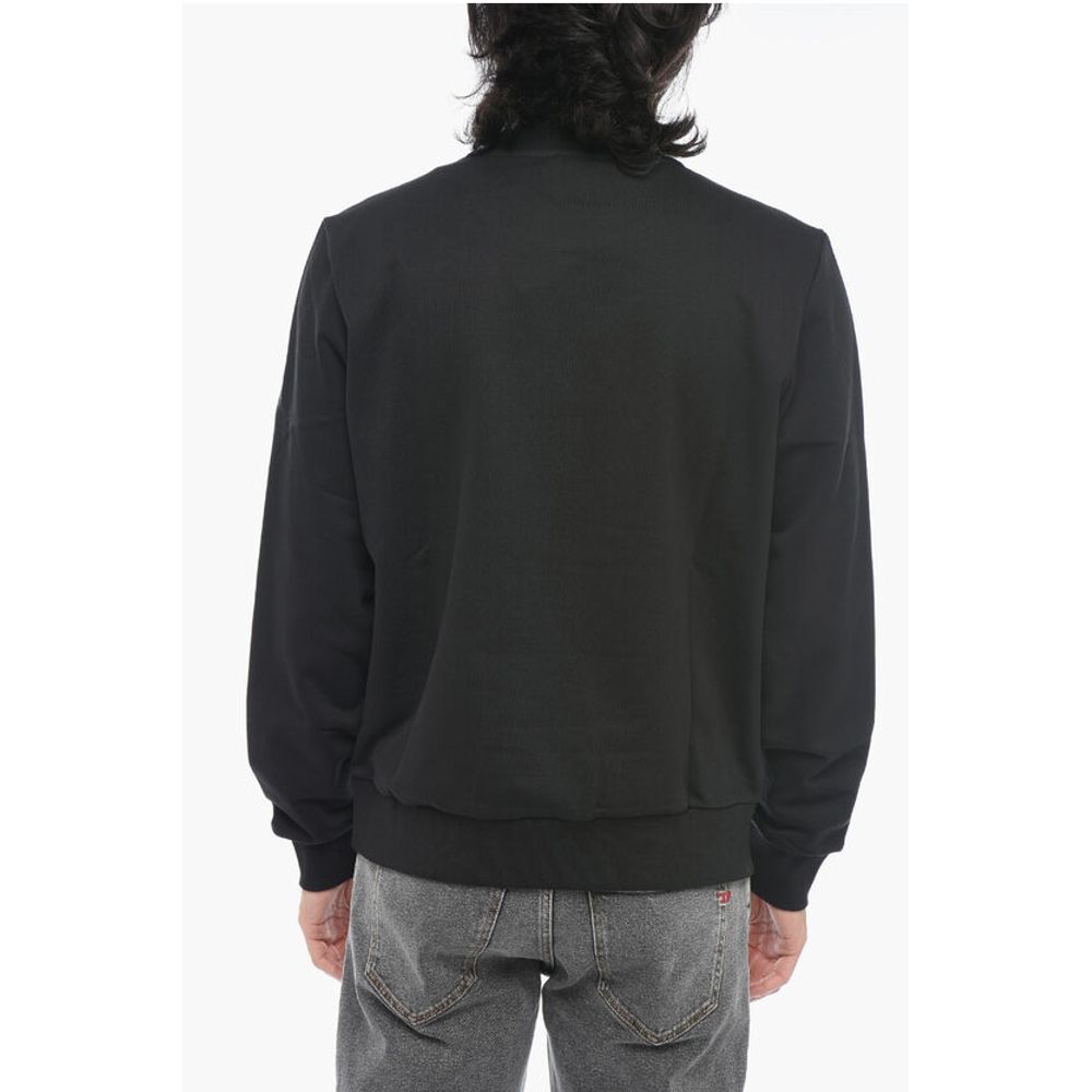 Diesel Felpa Girocollo S-GINN-K35 In Cotone Garzato Con Stampa Logo