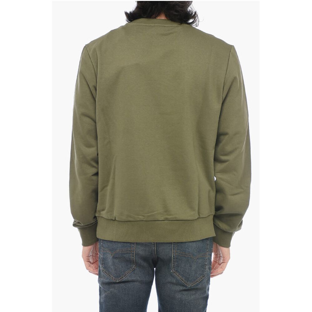 Diesel BRUSHED Cotton S-GINN-K35 Sweatshirt With Logo Print