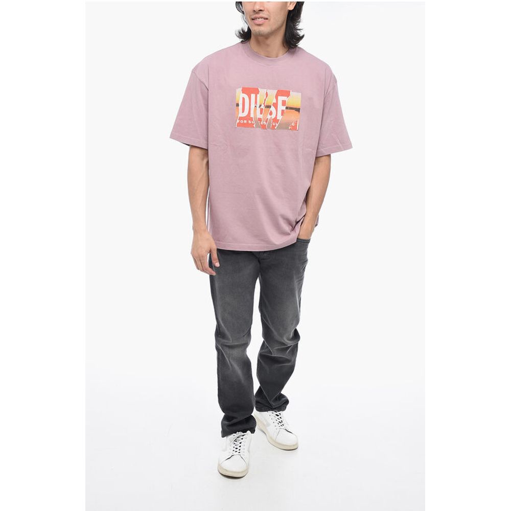 Diesel Distressed Effect Logo T-WASH-POFF-L1 T-shirt