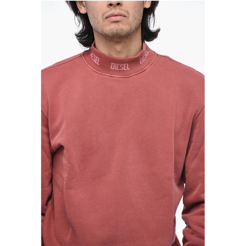 Diesel Logoed S-NORIS-JAC Half Turtleneck Sweatshirt