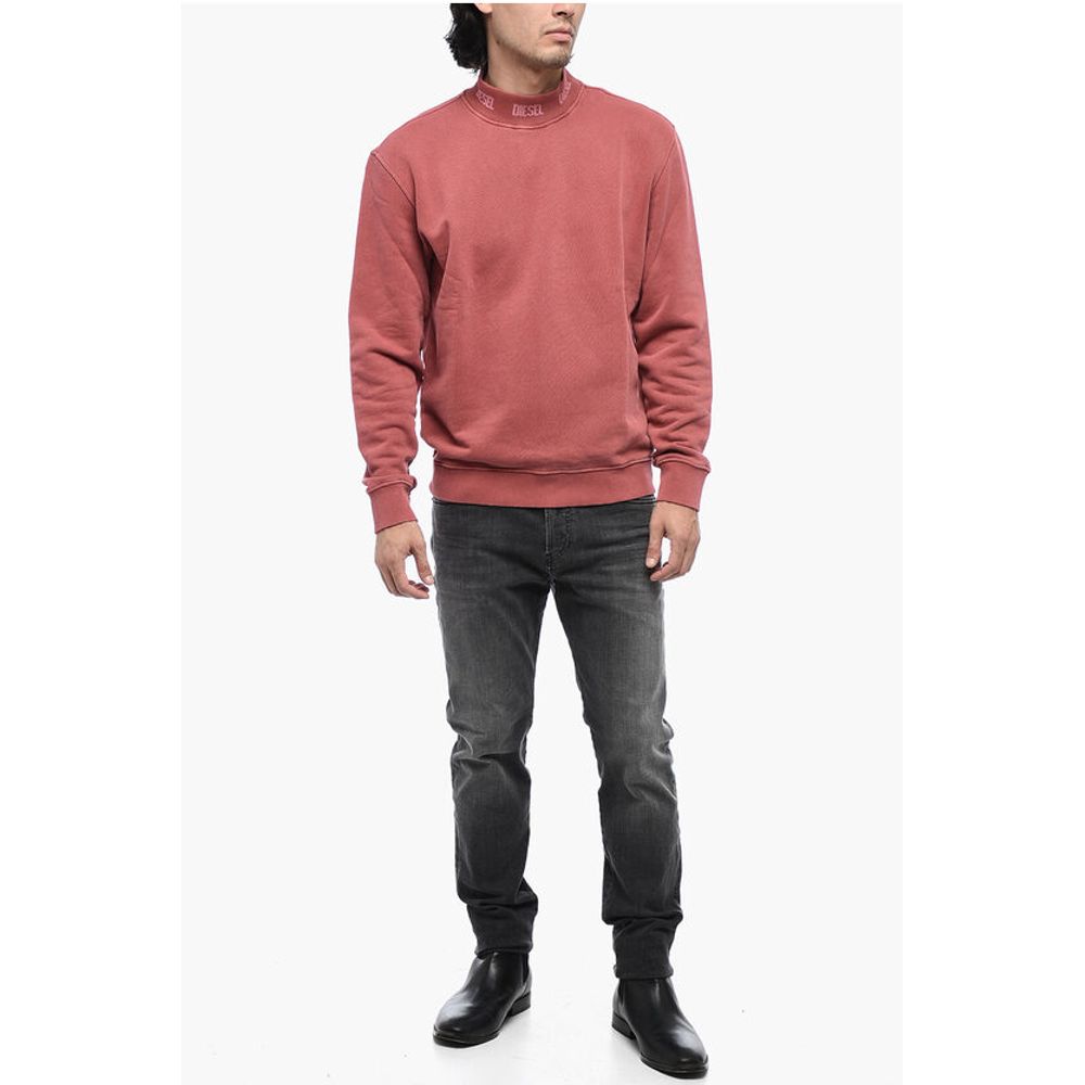 Diesel Logoed S-NORIS-JAC Half Turtleneck Sweatshirt