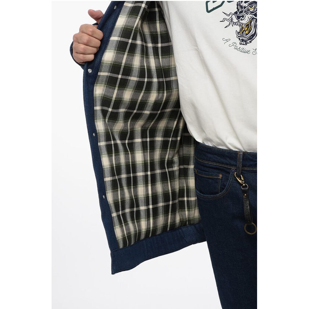 Sky High Farm Denim Utility Jacket with Velvet Collar