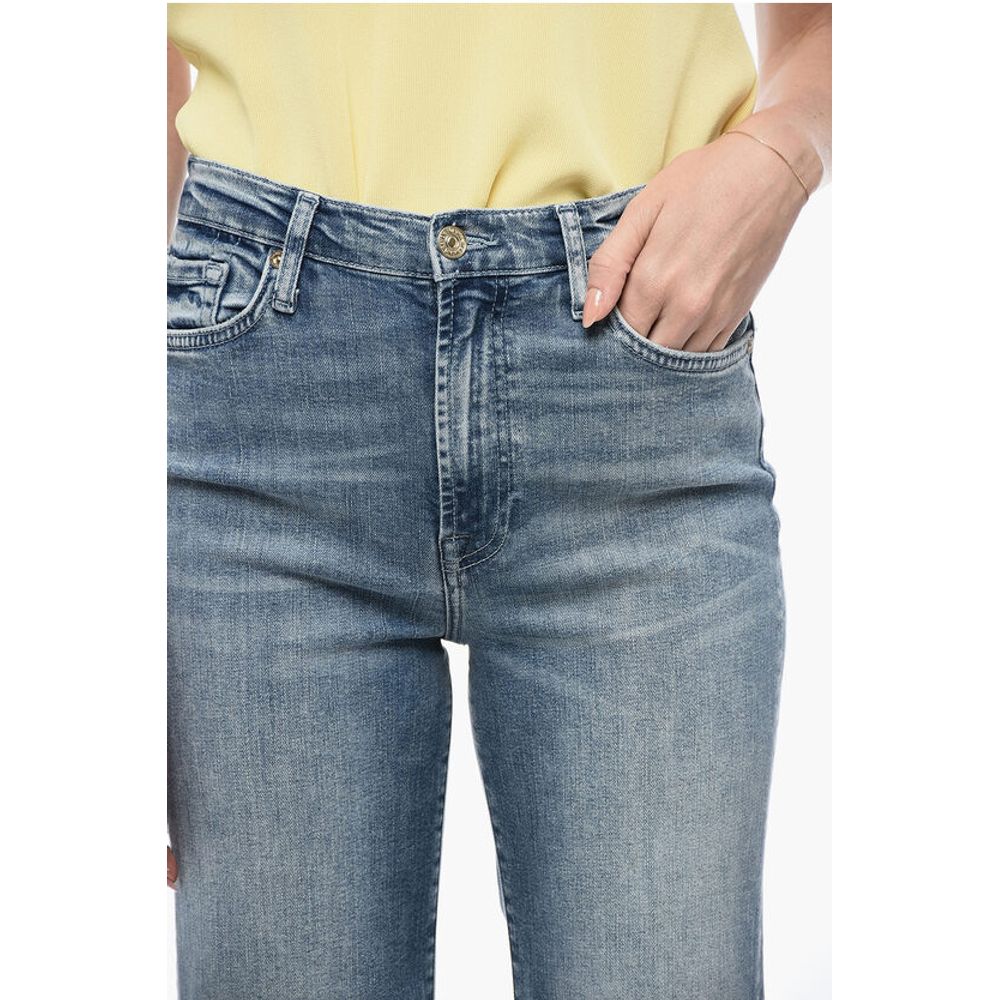 Seven High-Waisted Denims with Two-Toned Detail