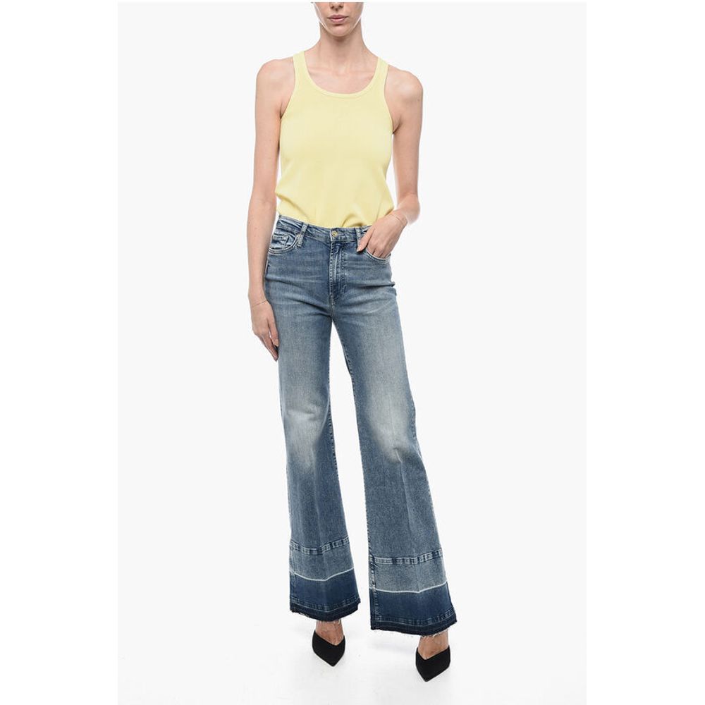 Seven High-Waisted Denims with Two-Toned Detail