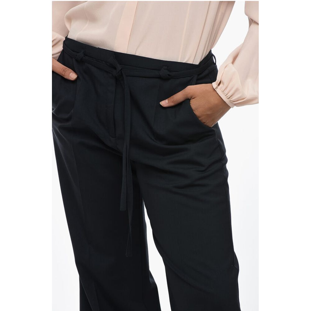Eudon Choi Relaxed-Fit Pants with Lace Detail