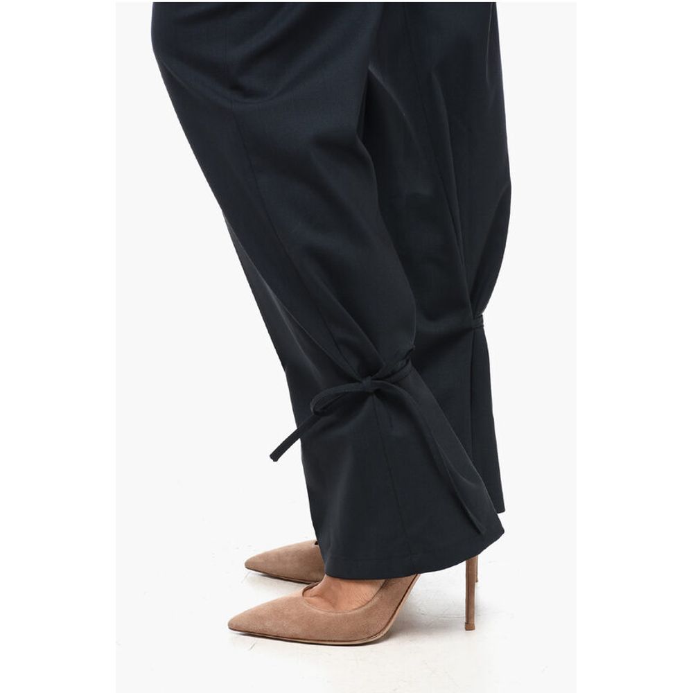 Eudon Choi Relaxed-Fit Pants with Lace Detail