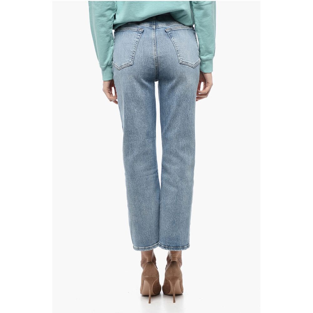 RE/DONE Light-Washed Crop Denims 22cm