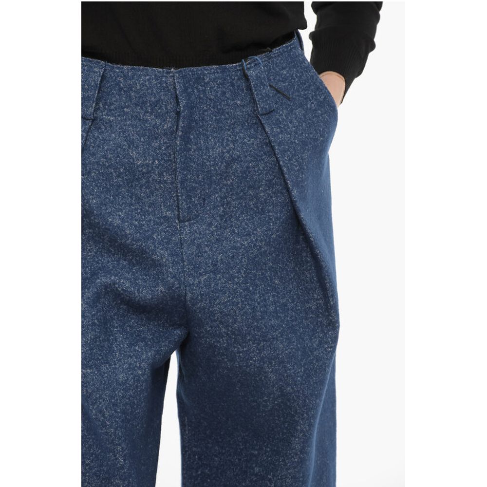 Ader Error BLUE MARK Low Waist Oversized Fit Single Pleat Pants