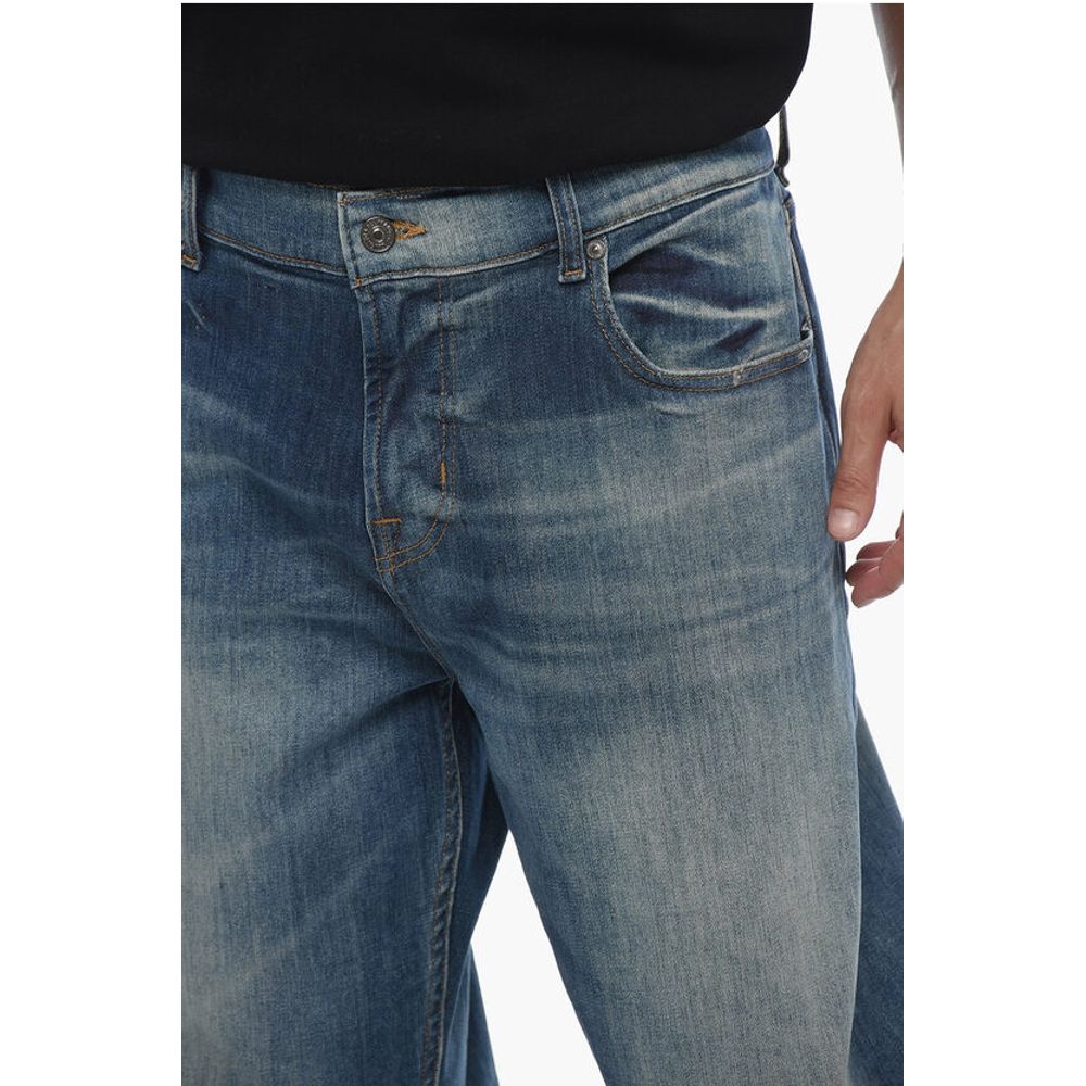Seven Stonewashed Tapered-fit Denims 19cm