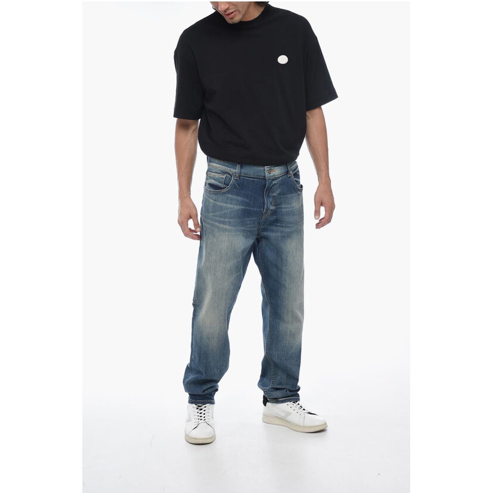 Seven Stonewashed Tapered-fit Denims 19cm
