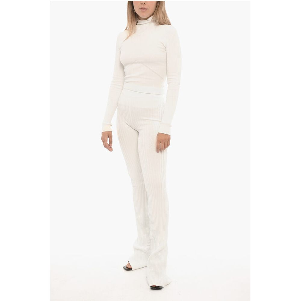 Ribbed Boot Cut Pants