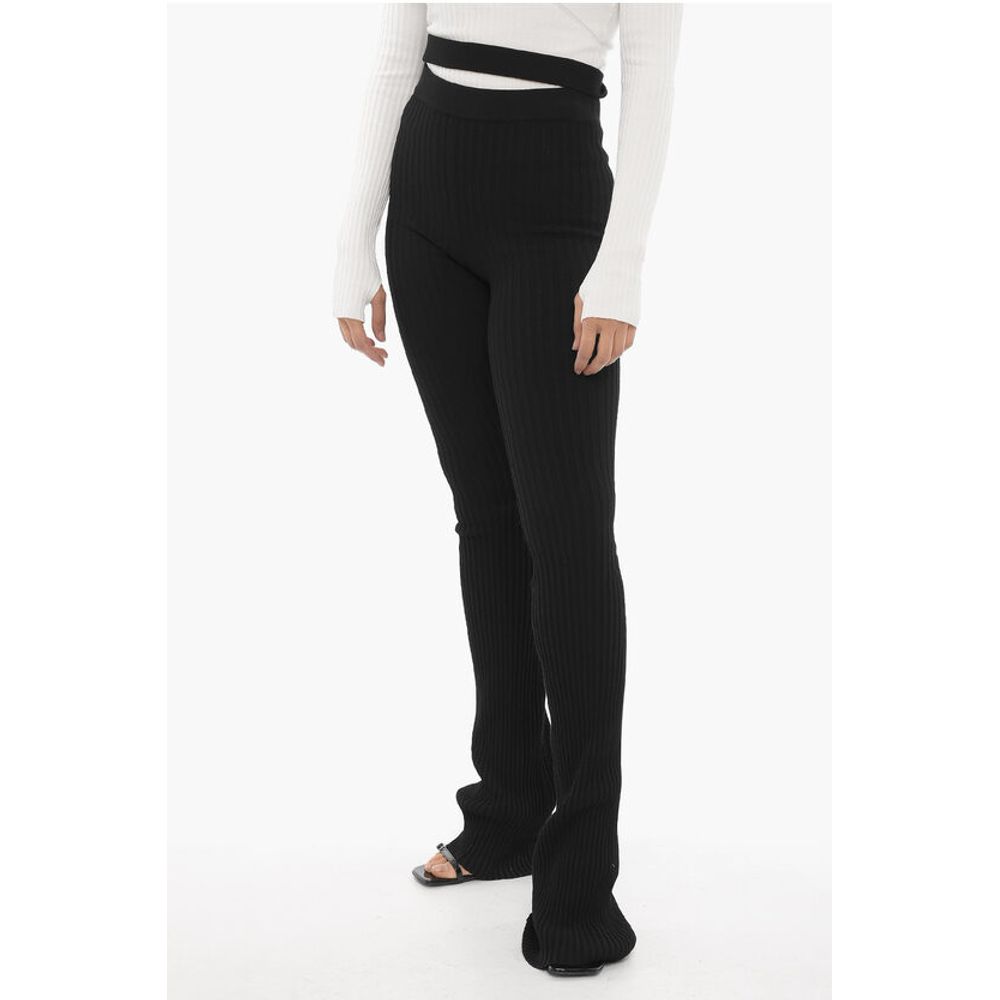 Ribbed Boot Cut Pants