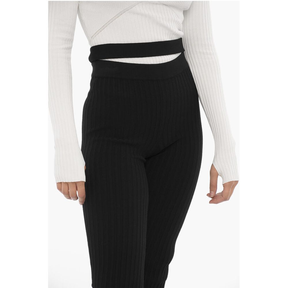 Ribbed Boot Cut Pants