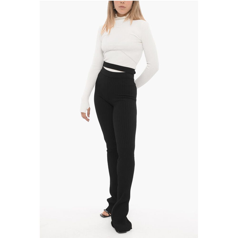 Ribbed Boot Cut Pants