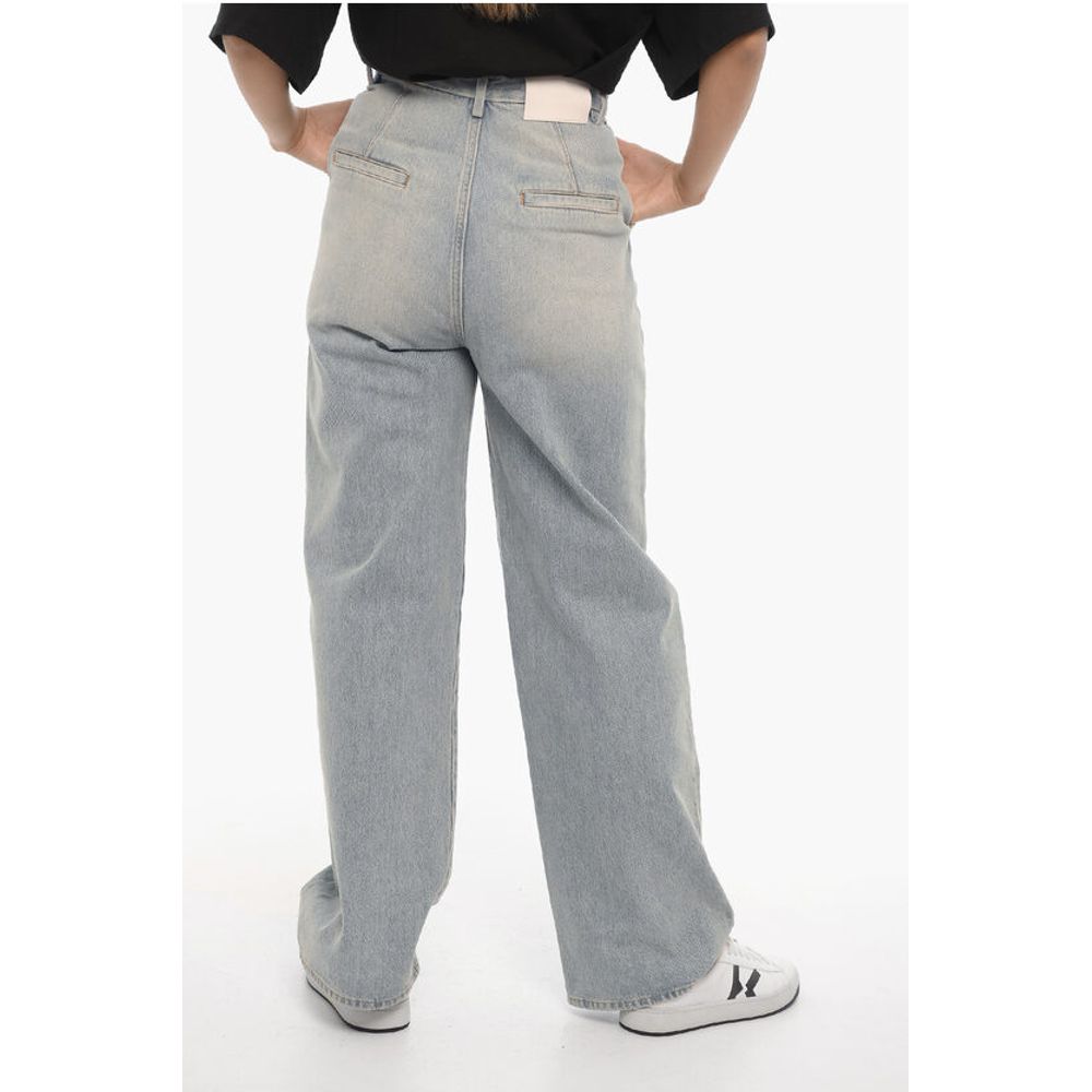 Loulou Studio Wide Leg Single-Pleat Jeans 26cm