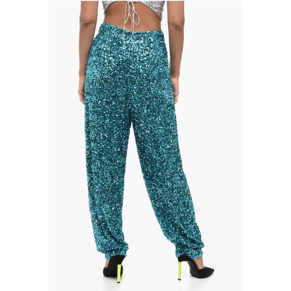 Rotate Sequined ALEXA Wide-Leg Pant