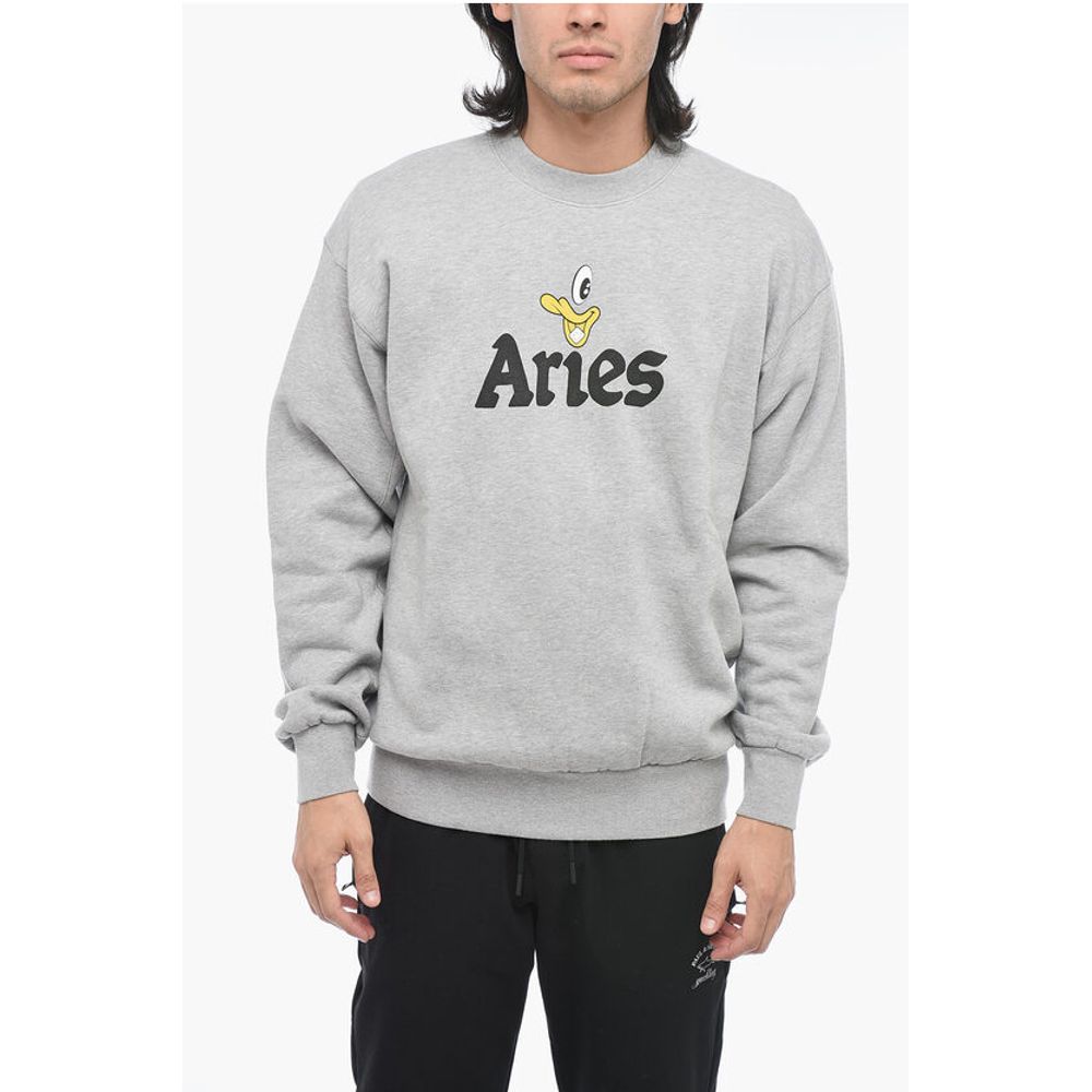 Aries Printed DUCK Crewneck Sweater