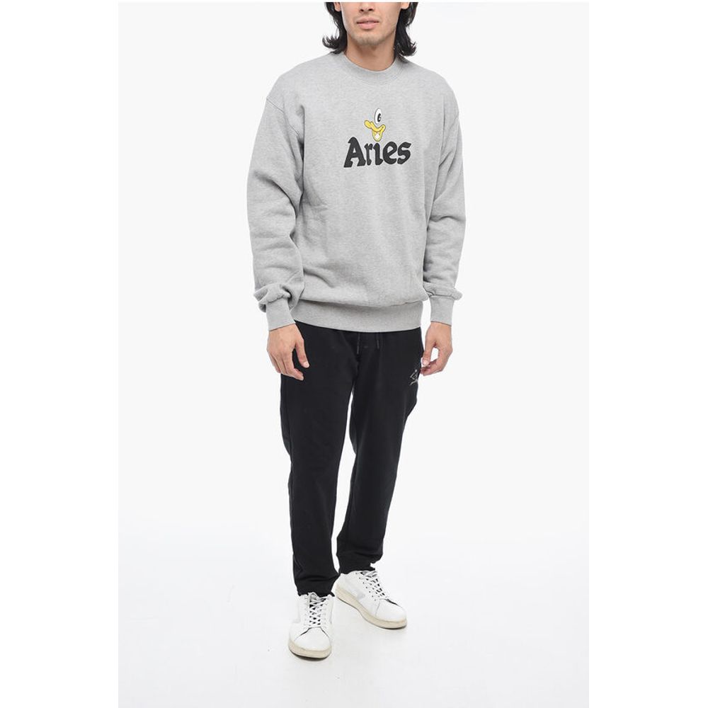 Aries Printed DUCK Crewneck Sweater
