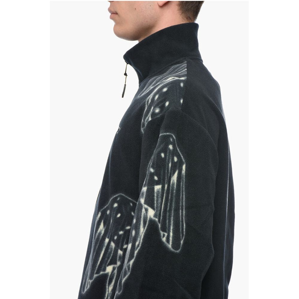 Awake New York Quarter Zipper Sweatshirt with All-Over Print