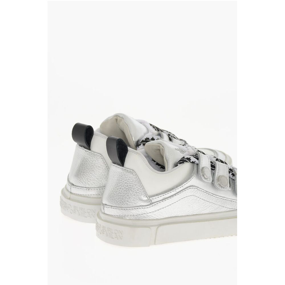 Marcelo Burlon Metallic Leather TICINELLA Low-Top Sneakers