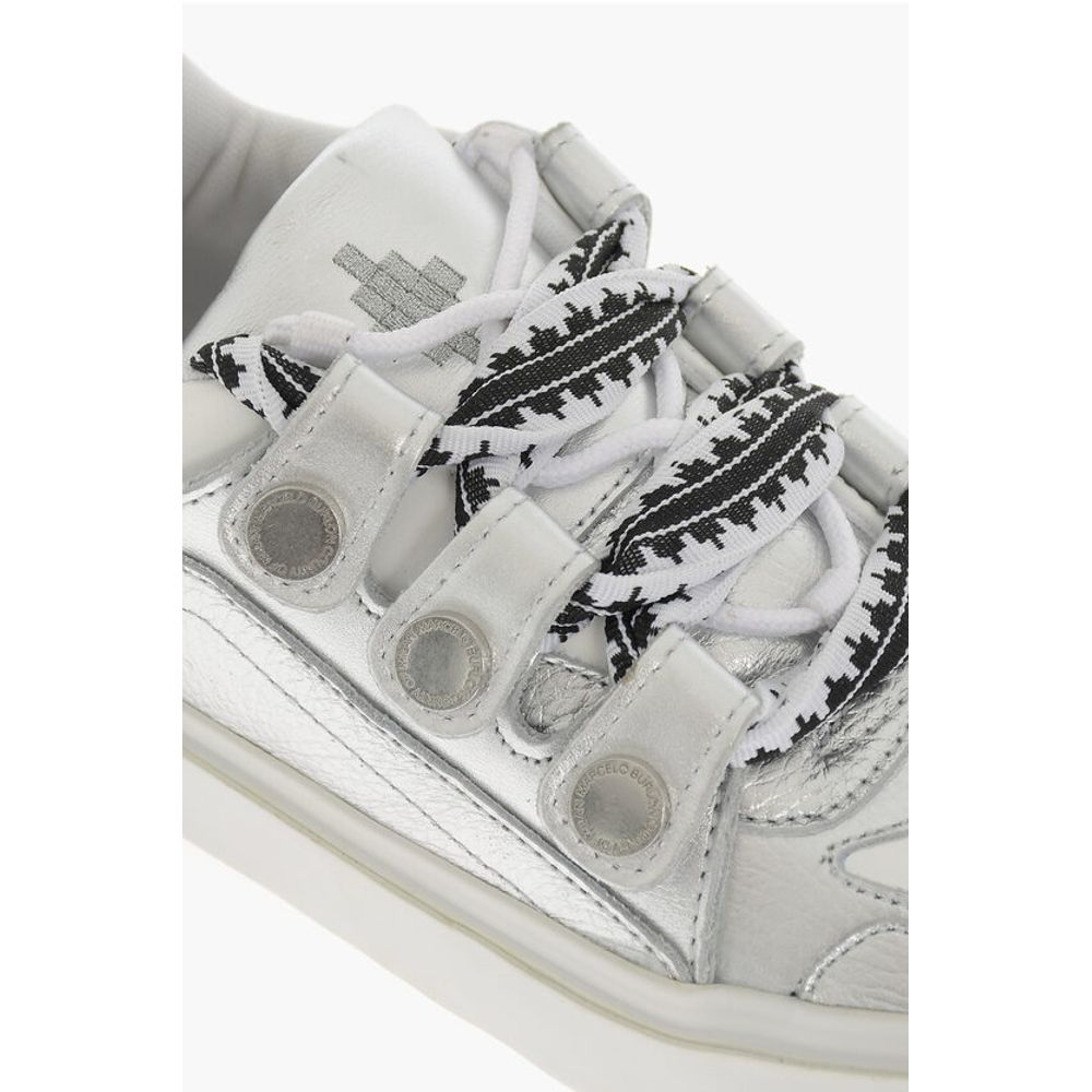 Marcelo Burlon Metallic Leather TICINELLA Low-Top Sneakers