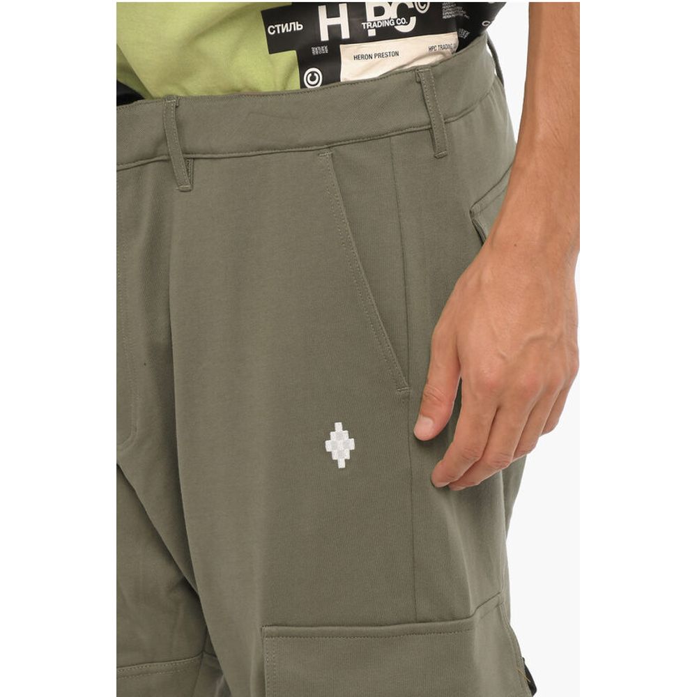 Marcelo Burlon Cotton Twill Cargo Pants