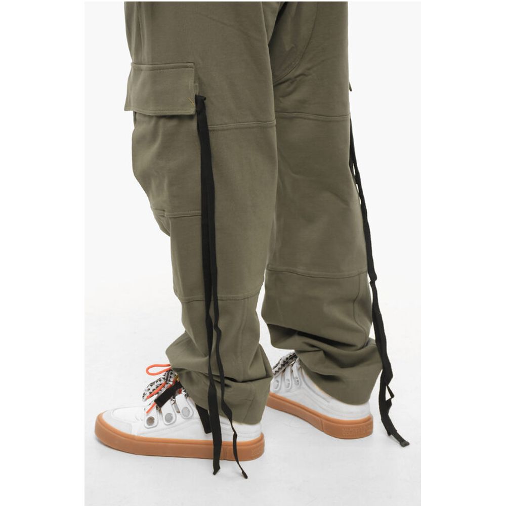 Marcelo Burlon Cotton Twill Cargo Pants