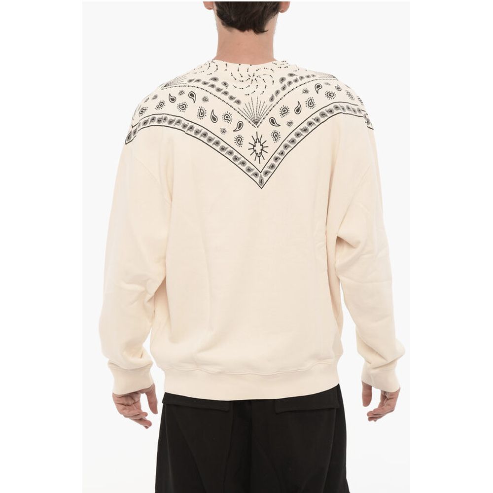 Marcelo Burlon Crew-Neck Sweatshirt with Bandana Motif