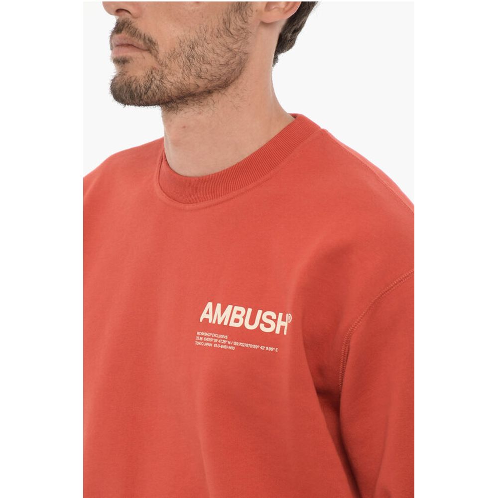 Ambush Fleeced Cotton WORKSHOP Crew-neck Sweatshirt