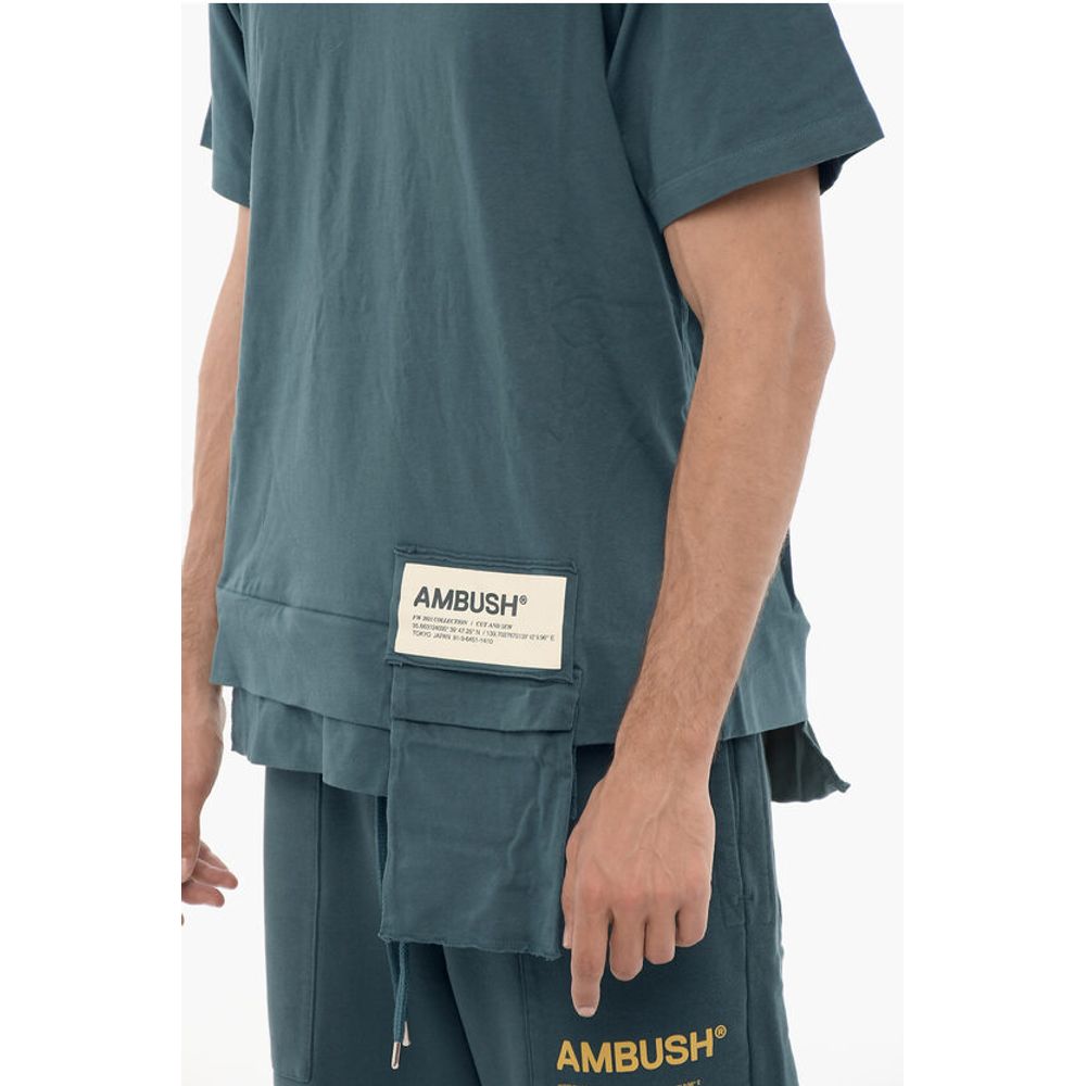 Ambush Solid Color Crew-Neck T-shirt with Pocket