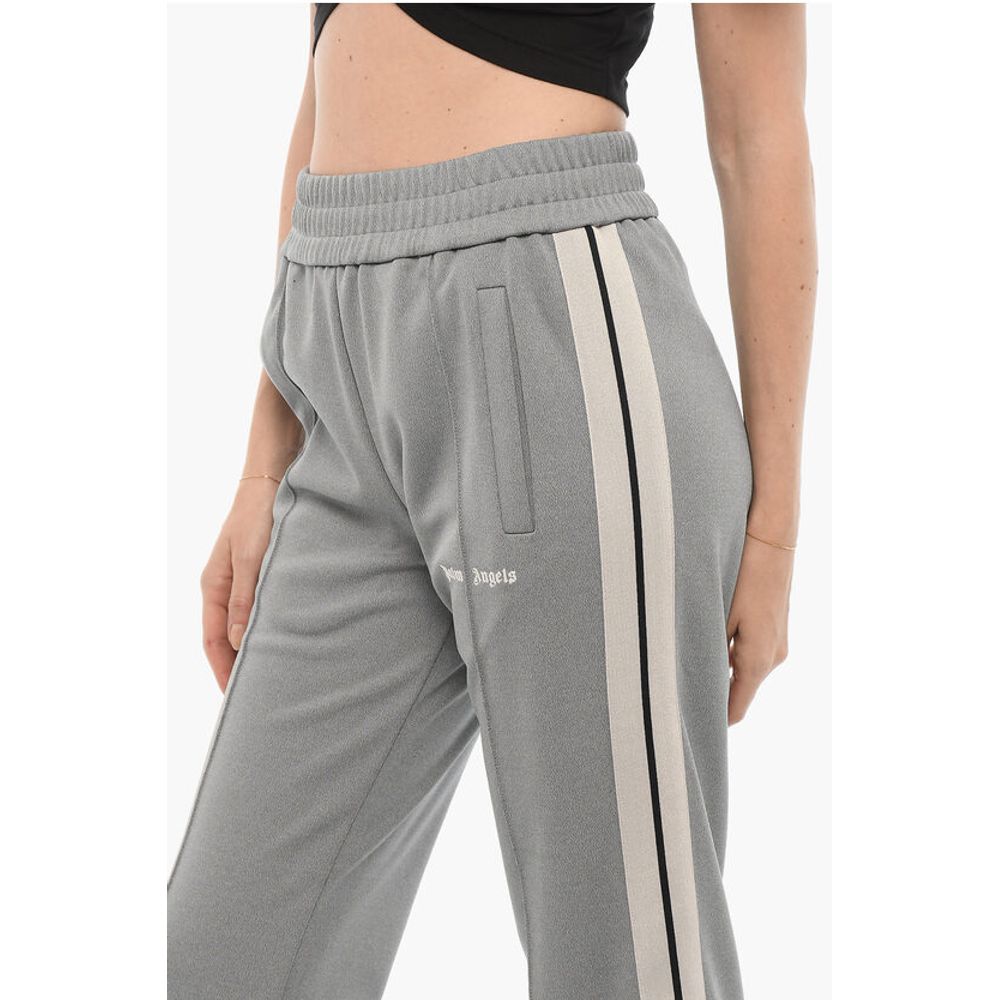 Palm Angels High-Waisted Joggers with Ankle Zip