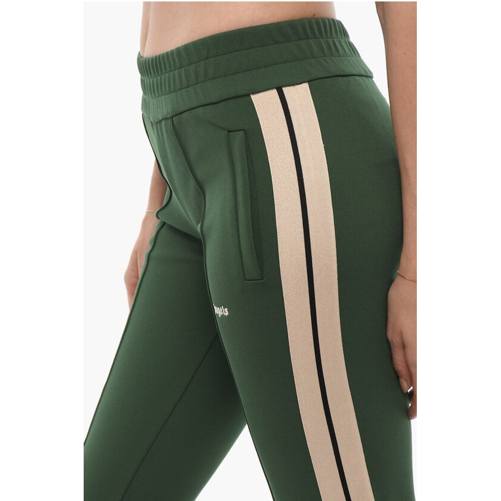 Palm Angels Flared Joggers with Contrasting Side Band