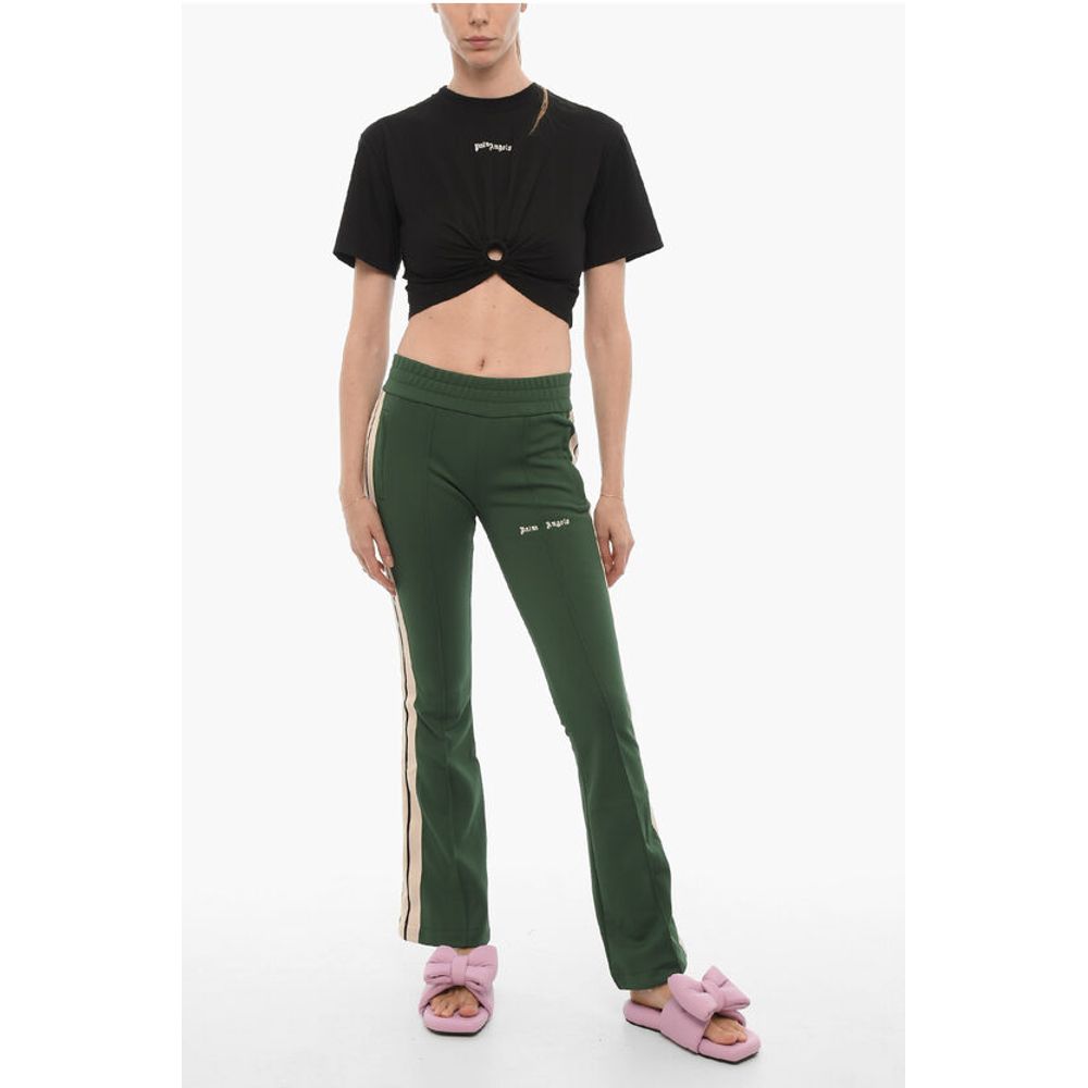 Palm Angels Flared Joggers with Contrasting Side Band