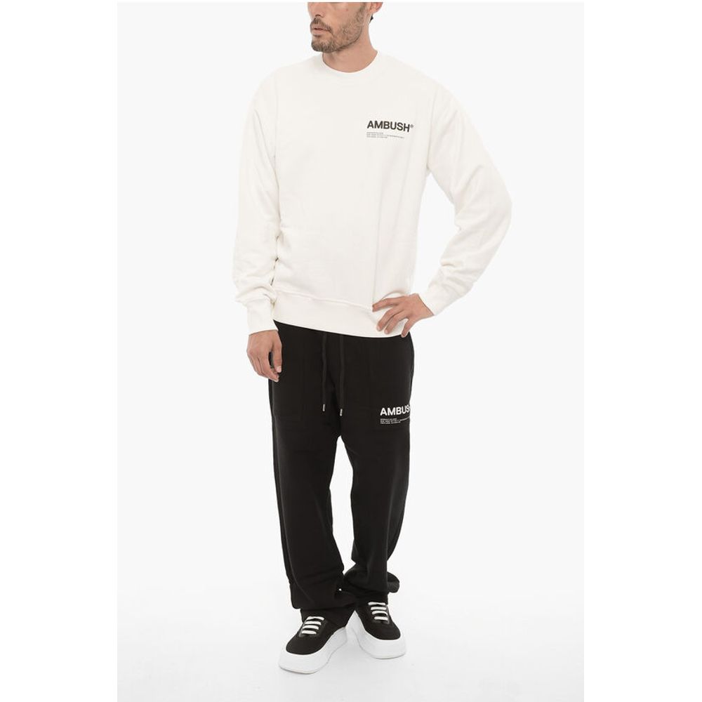Ambush Fleeced Cotton WORKSHOP Crew-neck Sweatshirt