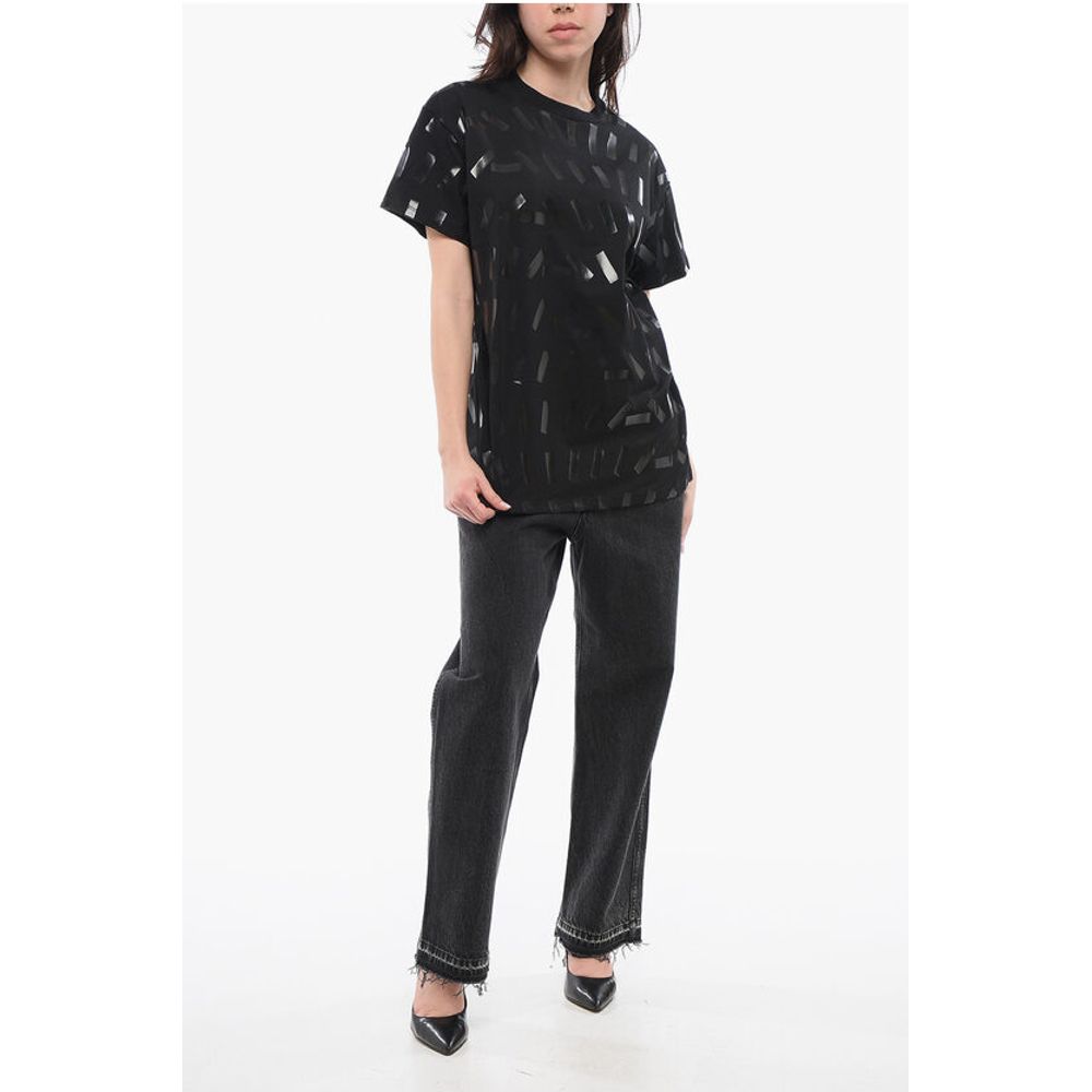 Maison Margiela MM0 Printed Cotton Crew Neck T-Shirt