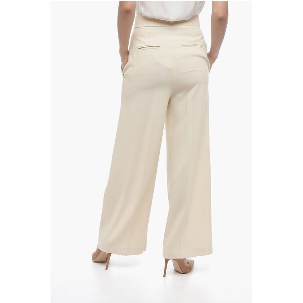 Khaite 4 Pocket Cropped Fit Wool Blend Pants