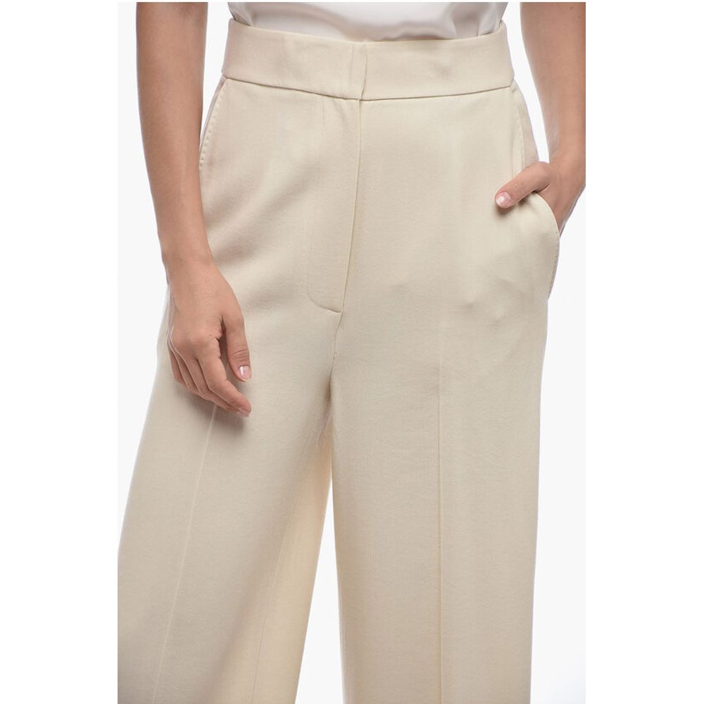 Khaite 4 Pocket Cropped Fit Wool Blend Pants